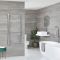 Milano Neva Electric - Chrome Heated Towel Rail - 1188mm x 500mm