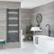 Milano Neva Electric - Anthracite Heated Towel Rail - 1600mm x 500mm