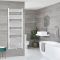 Milano Neva - White Central Connection Heated Towel Rail - 1600mm x 500mm