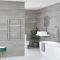 Milano Neva Electric - Chrome Heated Towel Rail - 803mm x 500mm