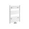 Milano Neva - White Central Connection Heated Towel Rail - 803mm x 500mm
