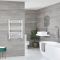 Milano Neva Electric - White Heated Towel Rail - 803mm x 500mm