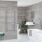 Milano Neva Electric - Chrome Heated Towel Rail - 1188mm x 600mm