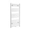 Milano Neva Electric - White Heated Towel Rail - 1188mm x 600mm