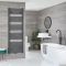 Milano Neva - Anthracite Central Connection Heated Towel Rail - 1785mm x 600mm