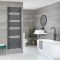Milano Neva Electric - Anthracite Heated Towel Rail - 1785mm x 600mm