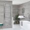 Milano Neva - Chrome Central Connection Heated Towel Rail - 1785mm x 600mm