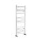 Milano Ive - White Curved Heated Towel Rail - 1200mm x 500mm