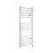 Milano Ive Electric - White Curved Heated Towel Rail - 1200mm x 500mm