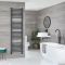 Milano Artle - Anthracite Curved Heated Towel Rail - 1800mm x 500mm