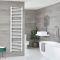 Milano Ive Electric - White Curved Heated Towel Rail - 1800mm x 500mm