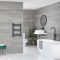 Milano Artle Electric - Anthracite Straight Heated Towel Rail - 600mm x 400mm