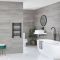 Milano Nero - Matt Black Straight Heated Towel Rail - 600mm x 400mm