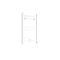 Milano Ive Electric - White Straight Heated Towel Rail - 600mm x 400mm