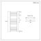 Milano Kent - Chrome Straight Heated Towel Rail - 1000mm x 400mm