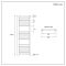 Milano Ive - White Straight Heated Towel Rail - 1200mm x 400mm