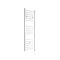 Milano Ive Electric - White Straight Heated Towel Rail - 1200mm x 400mm
