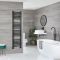 Milano Nero - Matt Black Straight Heated Towel Rail - 1600mm x 400mm