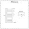 Milano Artle Electric - Anthracite Straight Heated Towel Rail - 1000mm x 500mm