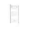 Milano Ive Electric - White Straight Heated Towel Rail - 1000mm x 500mm