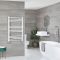 Milano Ive Electric - White Straight Heated Towel Rail - 1000mm x 500mm