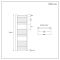 Milano Kent - Chrome Straight Heated Towel Rail - 1200mm x 500mm