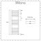 Milano Artle Electric - Anthracite Straight Heated Towel Rail - 1200mm x 500mm