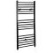 Milano Nero Electric - Black Straight Heated Towel Rail - 1200mm x 500mm
