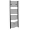 Milano Nero Electric - Black Straight Heated Towel Rail - 1600mm x 500mm