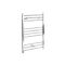 Milano Kent Electric - Chrome Straight Heated Towel Rail - 800mm x 600mm