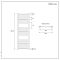 Milano Kent - Chrome Straight Heated Towel Rail - 1200mm x 600mm