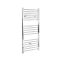 Milano Kent Electric - Chrome Straight Heated Towel Rail - 1200mm x 600mm