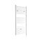 Milano Ive Electric - White Straight Heated Towel Rail - 1200mm x 600mm