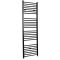 Milano Nero Electric - Black Straight Heated Towel Rail - 1800mm x 600mm