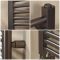 Milano Orelia - Gun Metal Grey Heated Towel Rail - Choice of Size