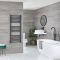 Milano x ECOSO Artle - Electric Anthracite Straight Heated Towel Rail - Choice of Size and Heating Element