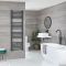 Milano x ECOSO Artle - Electric Anthracite Straight Heated Towel Rail - Choice of Size and Heating Element