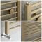 Milano Ive - Natural Brass Straight Heated Towel Rail - Choice of Size