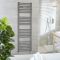Milano Ive - Metallic Pewter Heated Towel Rail Choice of size