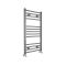 Milano Ive - Metallic Pewter Heated Towel Rail Choice of size