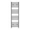 Milano Ive - Metallic Pewter Heated Towel Rail Choice of size