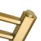 Milano Esk - Brushed Brass Modern Heated Towel Rail - Choice of Size