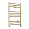 Milano Esk - Brushed Brass Modern Heated Towel Rail - Choice of Size