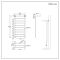 Milano Pendle - Chrome Heated Towel Rail with Heated Shelf - 994mm x 532mm