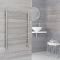 Milano Esk - Stainless Steel Flat Heated Towel Rail - 800mm x 600mm