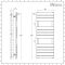 Milano Lustro - Designer White Flat Panel Heated Towel Rail - 1200mm x 450mm