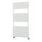 Milano Lustro - Designer White Flat Panel Heated Towel Rail - 1200mm x 600mm
