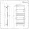 Milano Lustro - Designer White Flat Panel Heated Towel Rail - 1200mm x 600mm