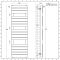 Milano Lustro - Designer White Flat Panel Heated Towel Rail - 1500mm x 450mm