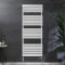 Milano Lustro Dual Fuel - Designer White Flat Panel Heated Towel Rail - 1500mm x 600mm